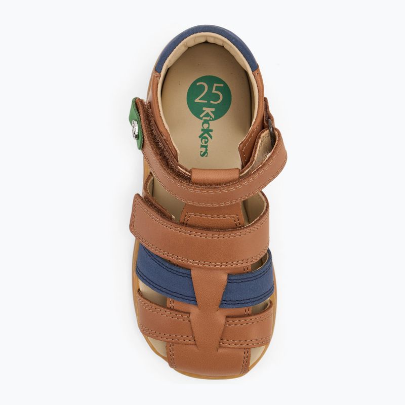 Detské sandále Kickers Kick Pod camel/navy 5