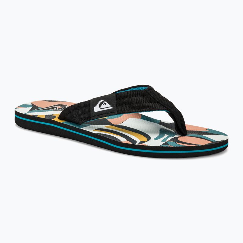 Pánske žabky Quiksilver Molokai Layback II white / black / blue