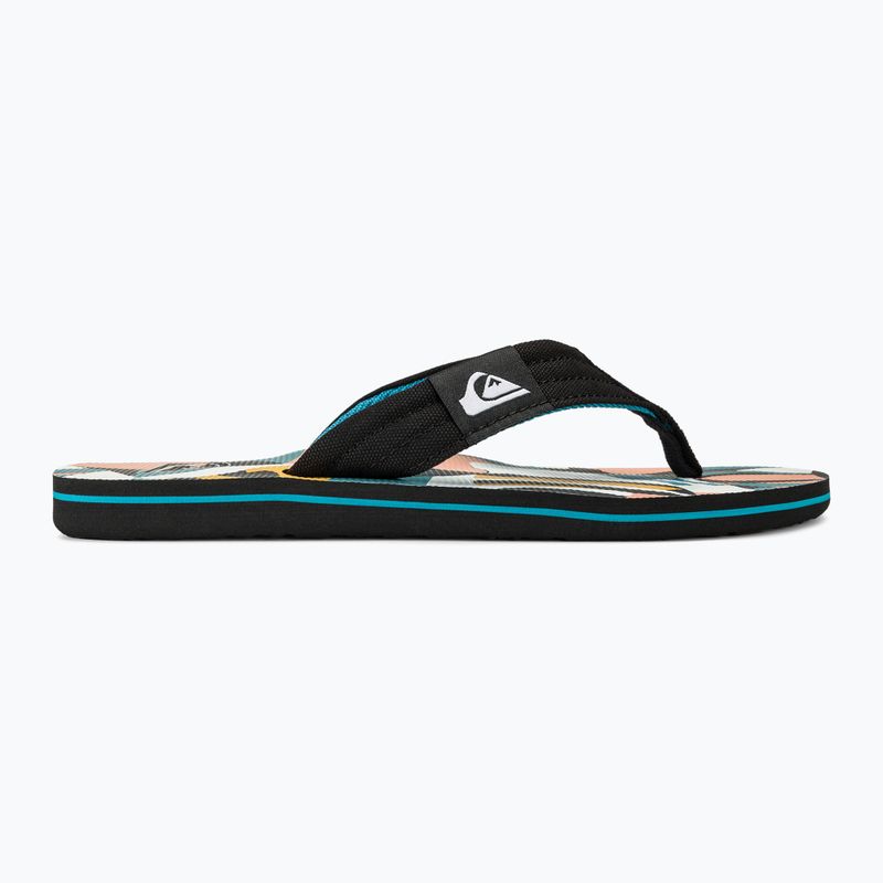 Pánske žabky Quiksilver Molokai Layback II white / black / blue 2