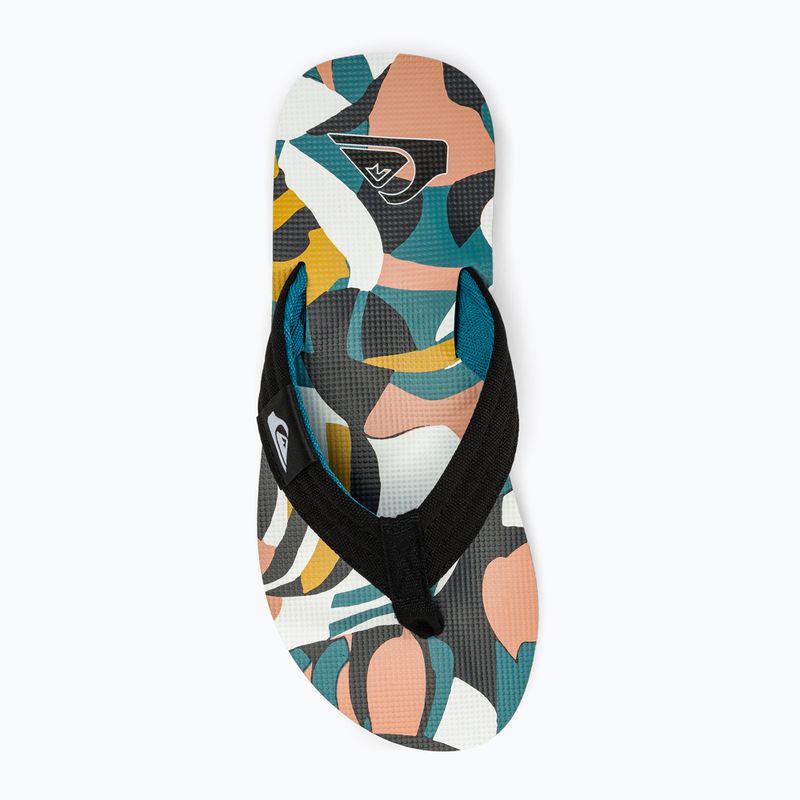 Pánske žabky Quiksilver Molokai Layback II white / black / blue 5