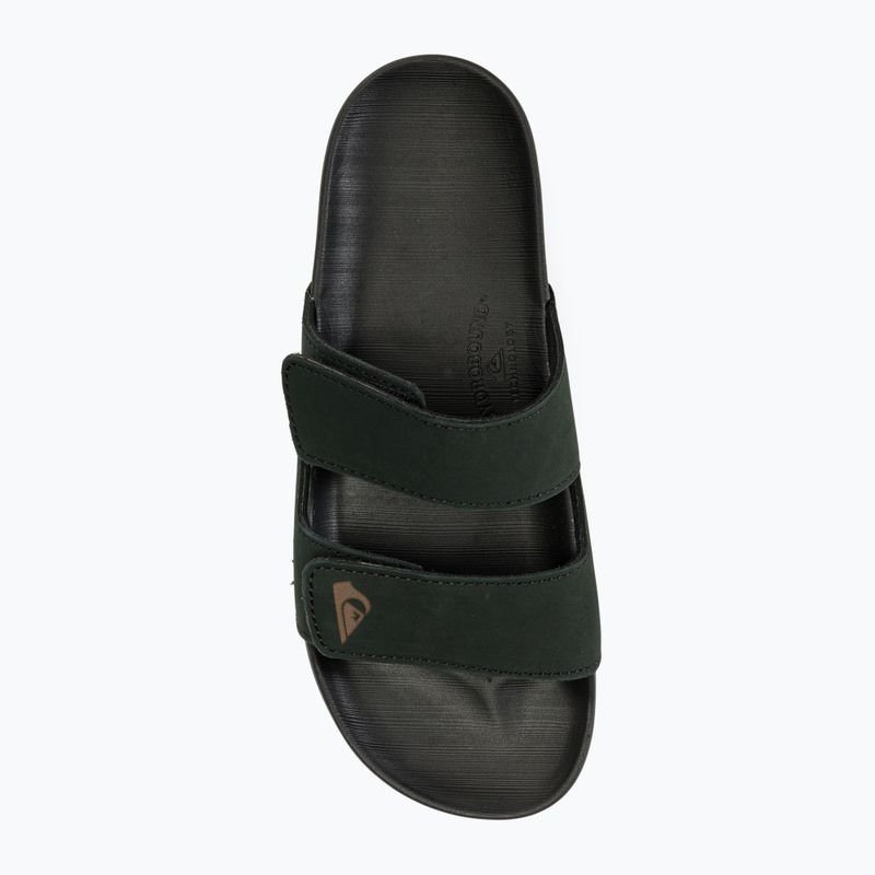 Pánske šľapky Quiksilver Rivi Leather Double Adjust black 1 5