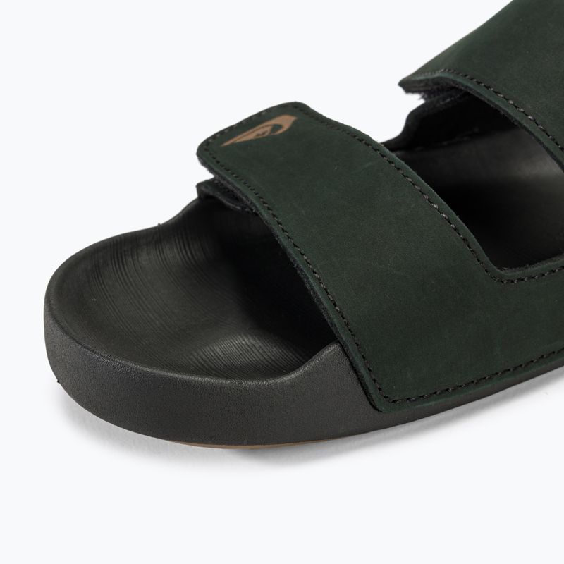 Pánske šľapky Quiksilver Rivi Leather Double Adjust black 1 7