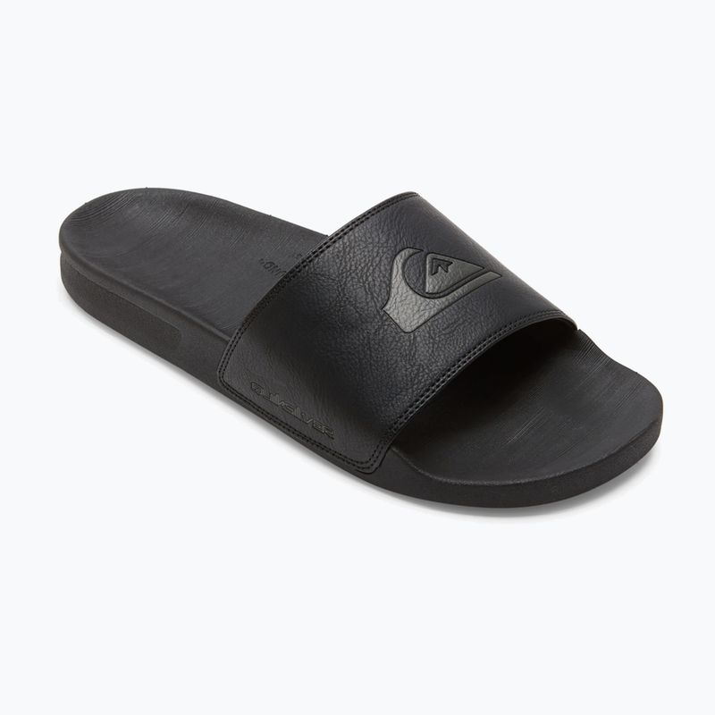 Pánske šľapky Quiksilver Rivi Nubuck Slide black 1