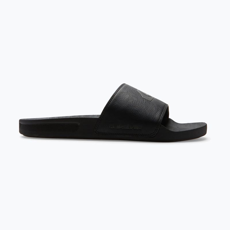 Pánske šľapky Quiksilver Rivi Nubuck Slide black 1 2