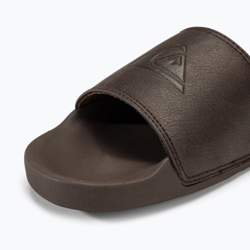 Pánske šľapky Quiksilver Rivi Nubuck Slide brown 1 7