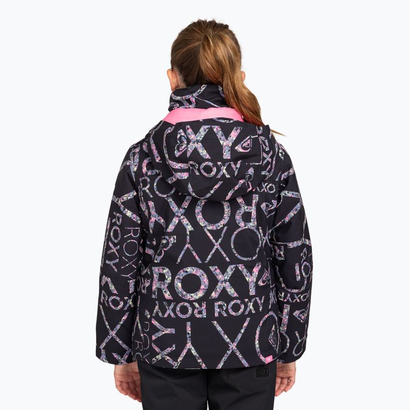 Detská snowboardová bunda ROXY Roxy Jetty Girl true black lluvia rg 2