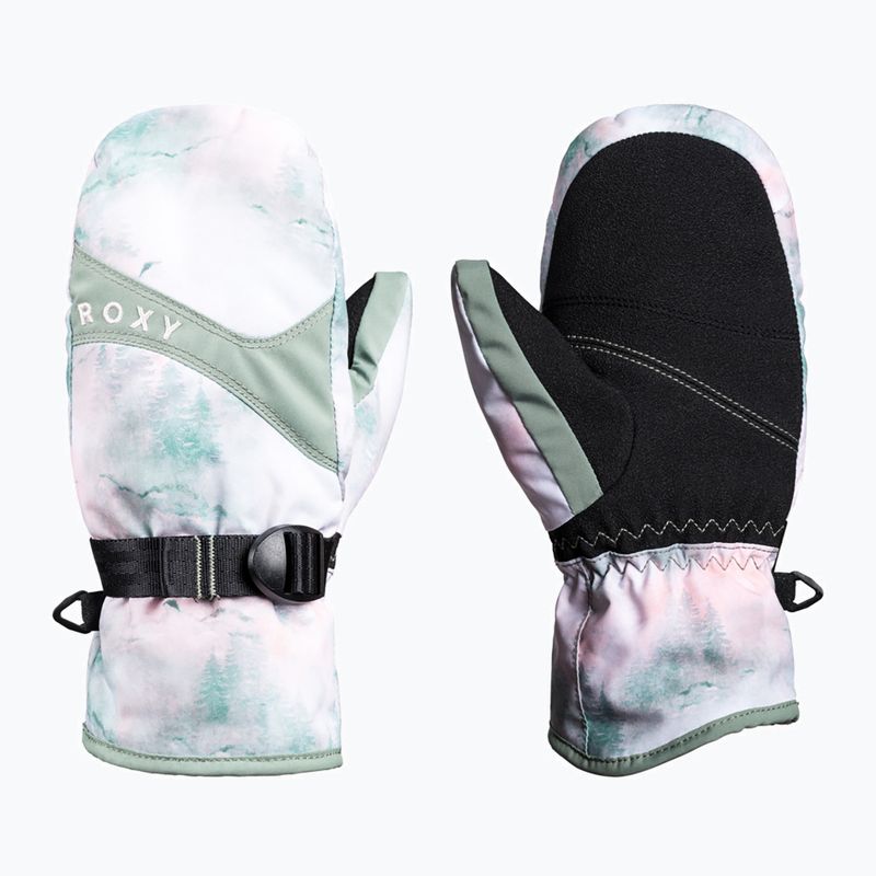 Detské rukavice na snowboard ROXY Roxy Jetty Girl Mitt Sea pine mystery fog