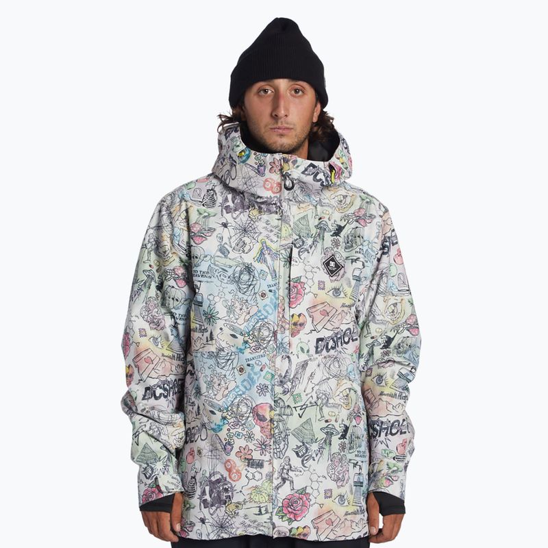 Pánska snowboardová bunda DC Basis Print vision quest