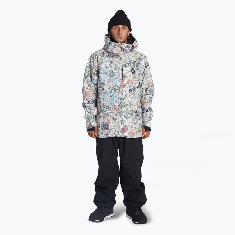 Pánska snowboardová bunda DC Basis Print vision quest 2