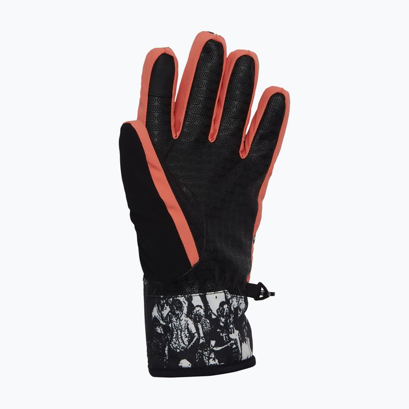 Dámske snowboardové rukavice DC Franchise Mitten fractal coral 3