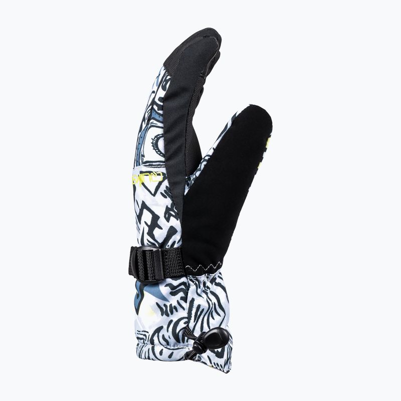 Detské snowboardové rukavice Quiksilver Mission heritage scribble black 2