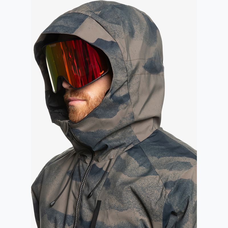 Pánska snowboardová bunda Quiksilver Mission Printed Block mountain spray canteen 4