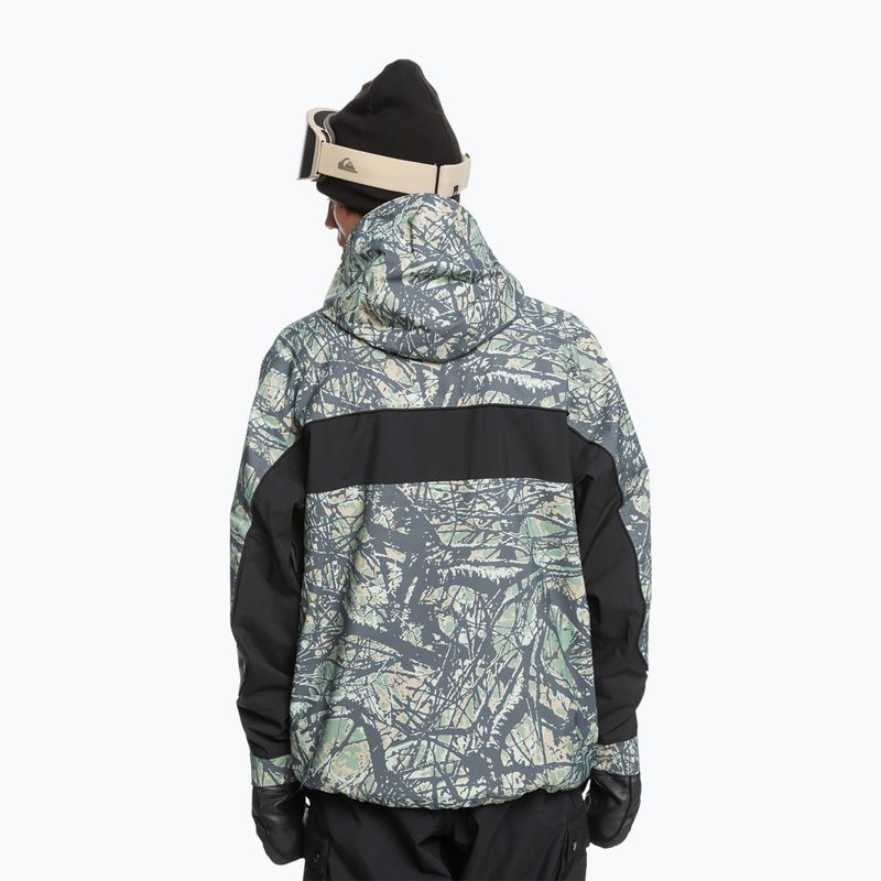 Pánska snowboardová bunda Quiksilver High Altitude 20K woodland abstract sea spray 2