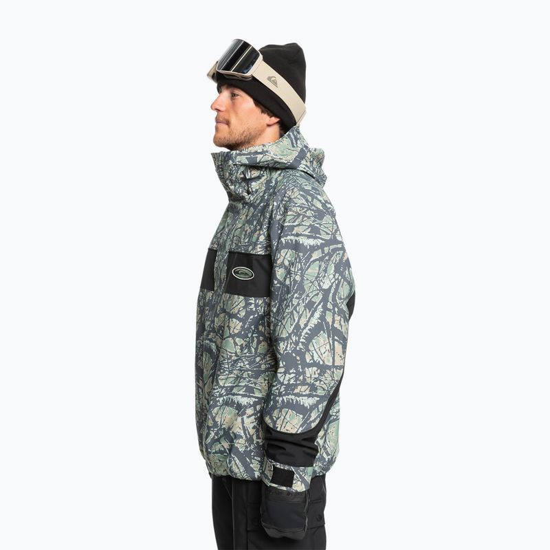 Pánska snowboardová bunda Quiksilver High Altitude 20K woodland abstract sea spray 3