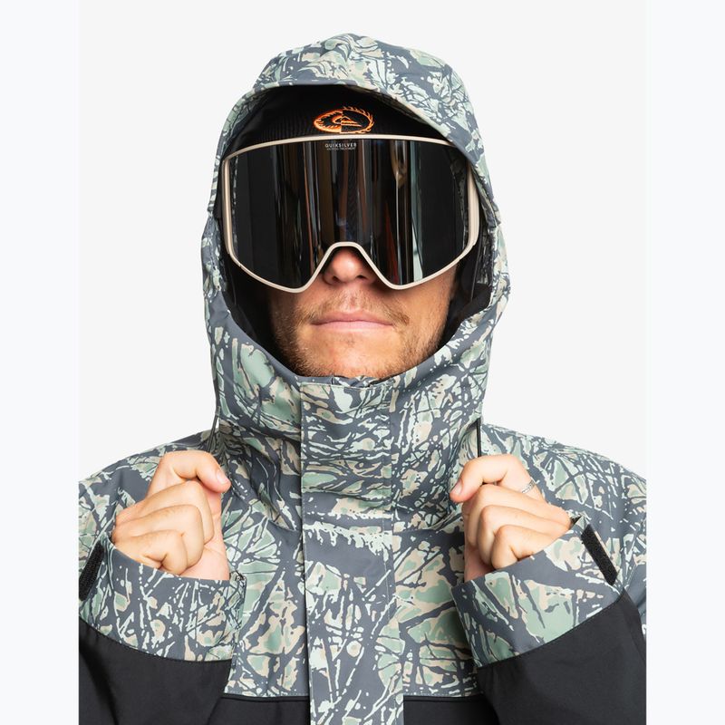 Pánska snowboardová bunda Quiksilver High Altitude 20K woodland abstract sea spray 4