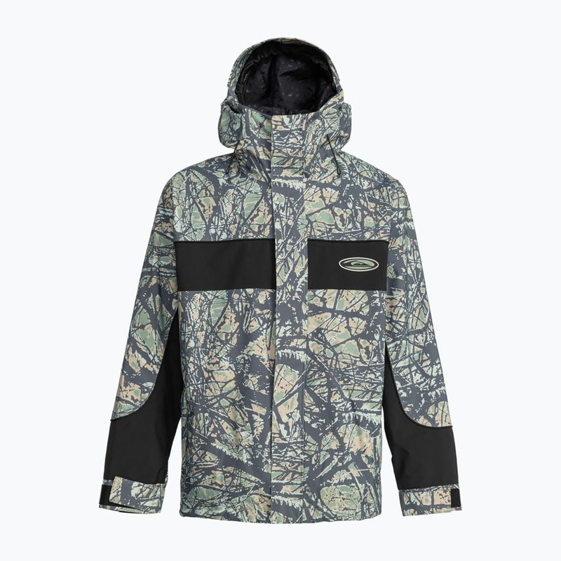 Pánska snowboardová bunda Quiksilver High Altitude 20K woodland abstract sea spray 5