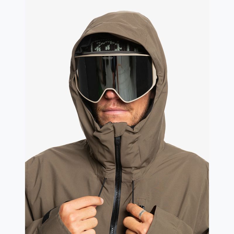 Pánska snowboardová bunda Quiksilver Quest Stretch 20K canteen 4
