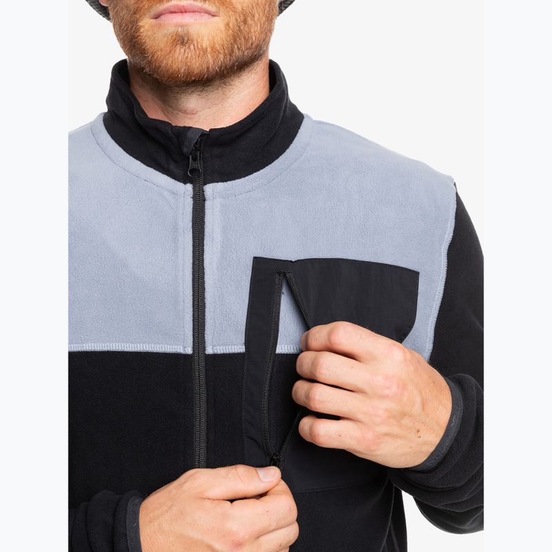 Pánska snowboardová mikina Quiksilver Aker Full Zip Fleece true black 5