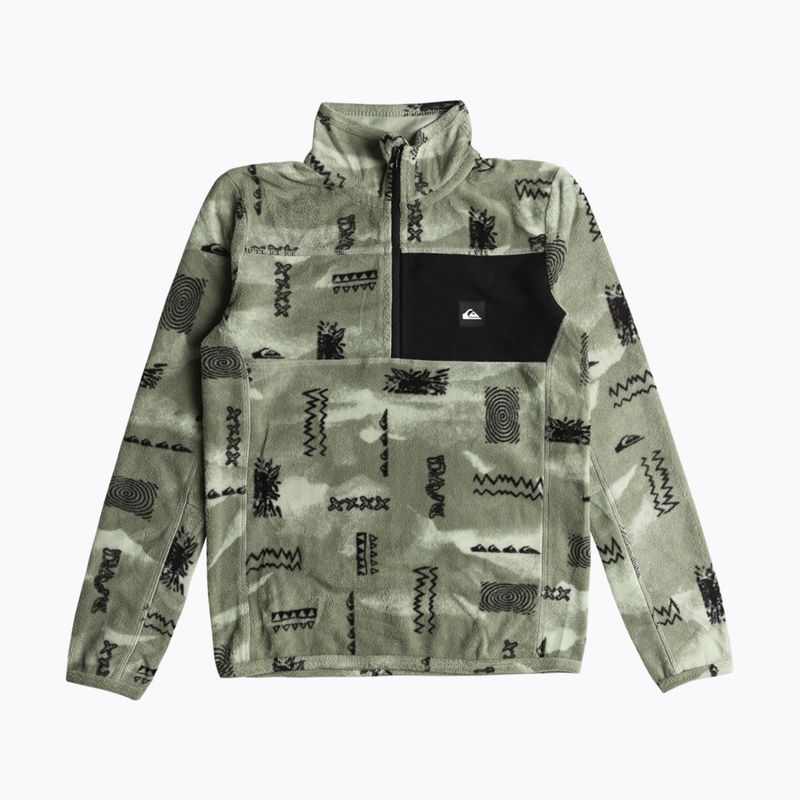 Detská snowboardová mikina Quiksilver Aker Half Zip Fleece shadow checks desert sage 5