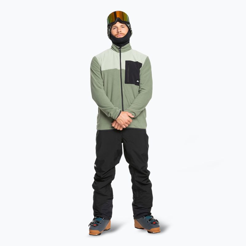 Pánska snowboardová mikina Quiksilver Aker Full Zip Fleece sea spray 2