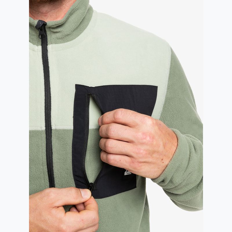 Pánska snowboardová mikina Quiksilver Aker Full Zip Fleece sea spray 6