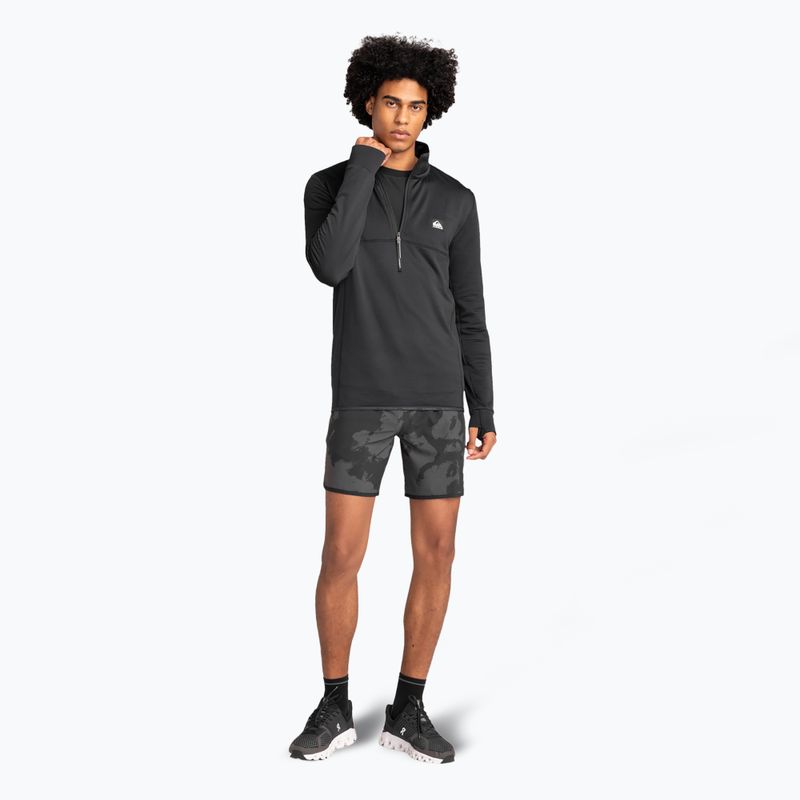 Pánska snowboardová mikina Quiksilver Steep Point Half Zip Fleece true black 2
