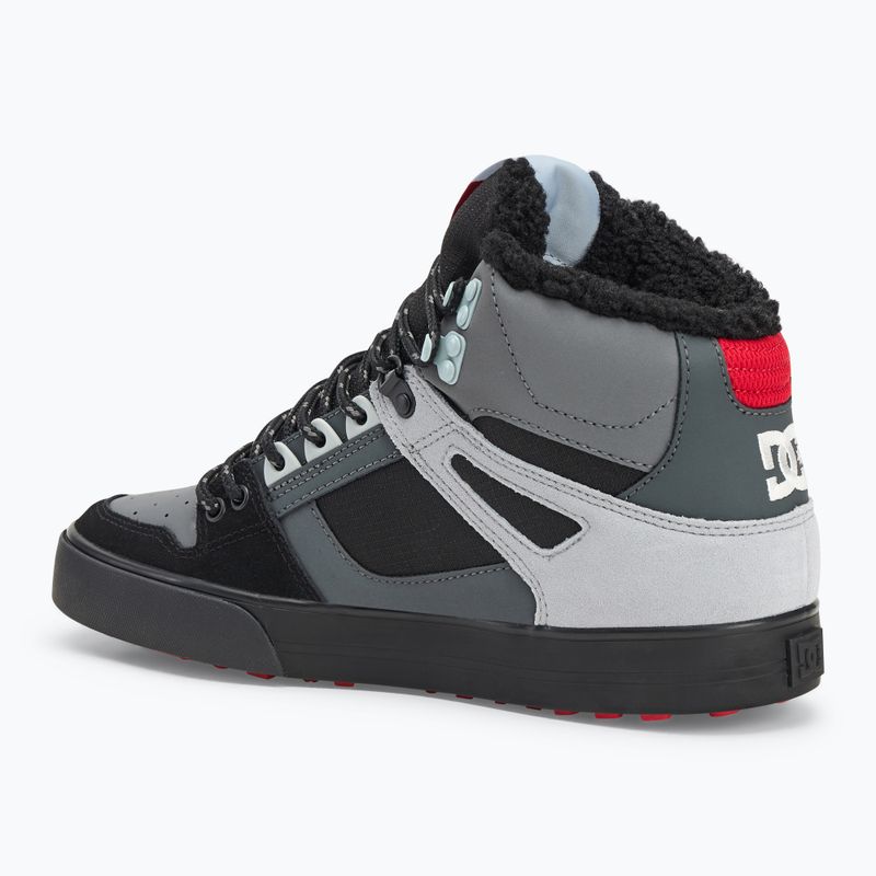 Pánske topánky DC Pure High-Top grey/black/red 3