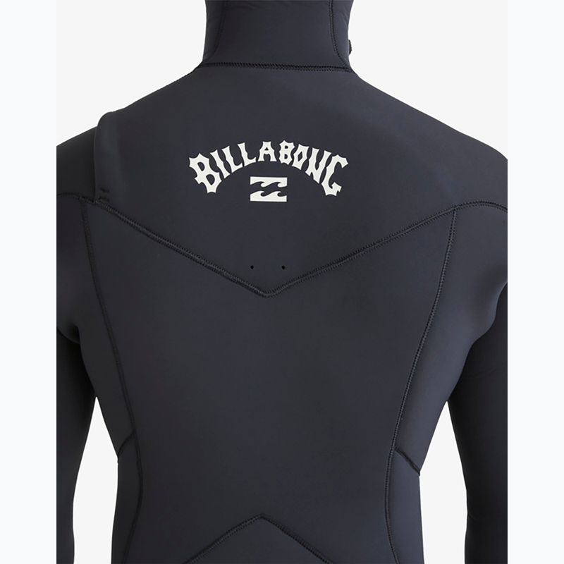 Pánsky neoprén Billabong 5/4mm Absolute Natural Chest Zip Hooded Black 7