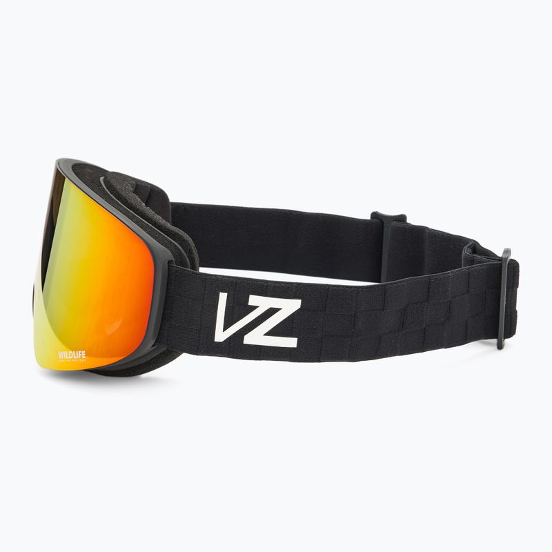 Snowboardové okuliare VonZipper Encore black satin/wildlife fire chrome 4