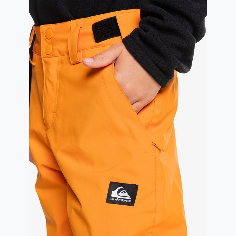 Detské snowboardové nohavice Quiksilver Estate orange pepper 6