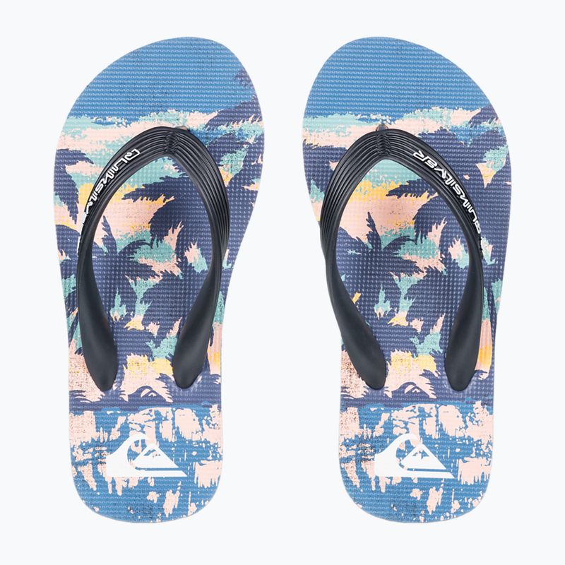 Detské žabky Quiksilver Molokai Art 25 Youth fiery coronet blue tropicamo 2