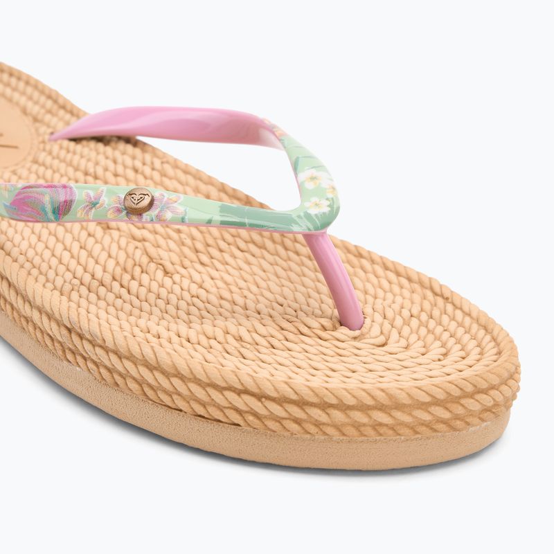 Dámske žabky ROXY South Beach III green/pink 7