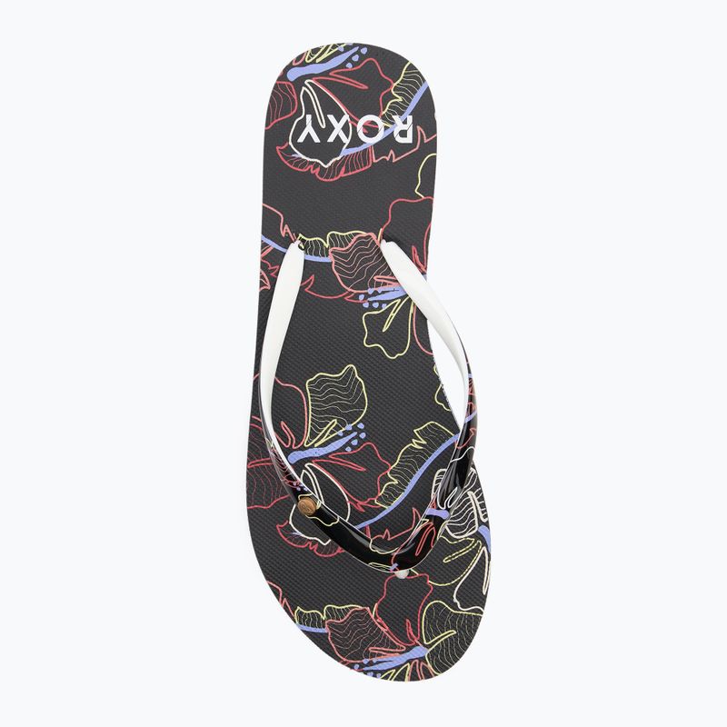 Dámske žabky ROXY Portofino III dc black multi camo 5