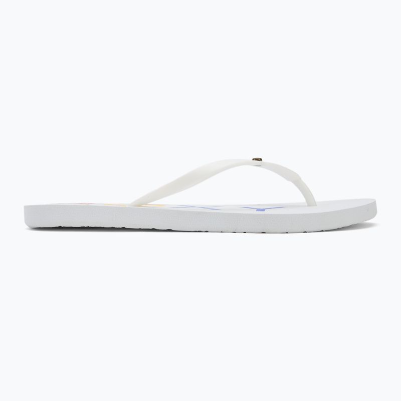 Dámske žabky ROXY Sandy III white/rainbow monogram 2