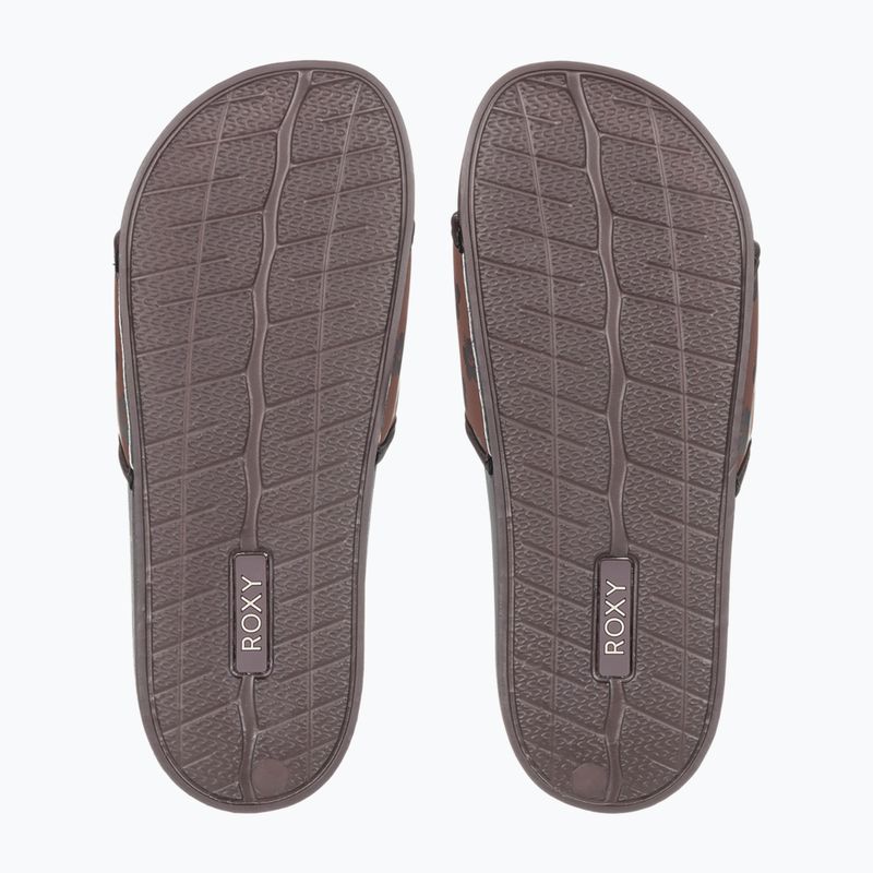 Dámske šľapky ROXY Slippy IV brown combo 3