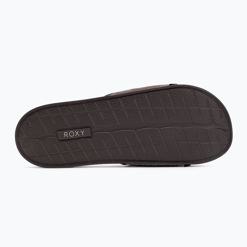 Dámske šľapky ROXY Slippy IV brown combo 4