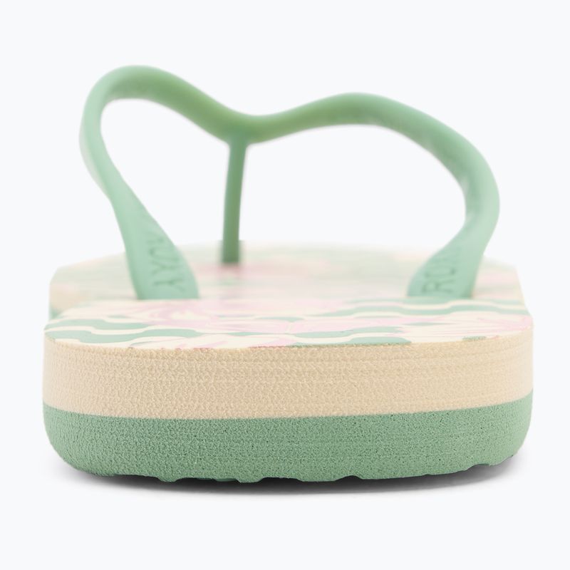 Dámske žabky ROXY Tahiti VII green/pink 6