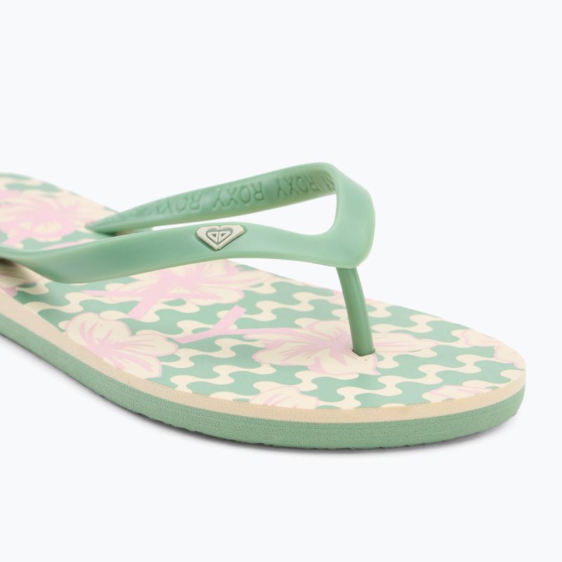 Dámske žabky ROXY Tahiti VII green/pink 7