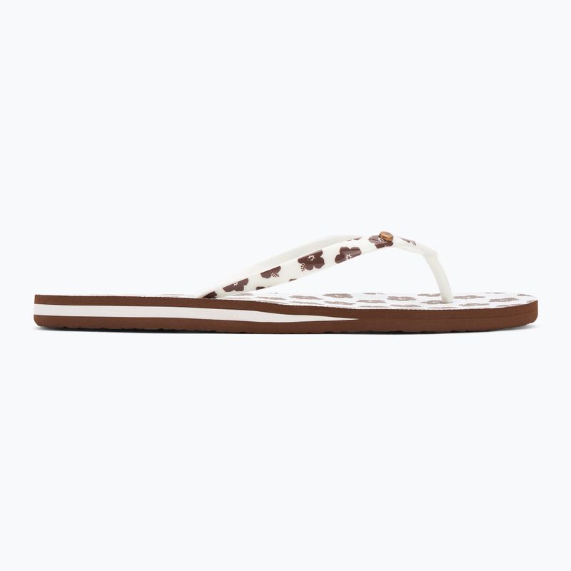 Dámske žabky ROXY Portofino III dc light brown/white 2