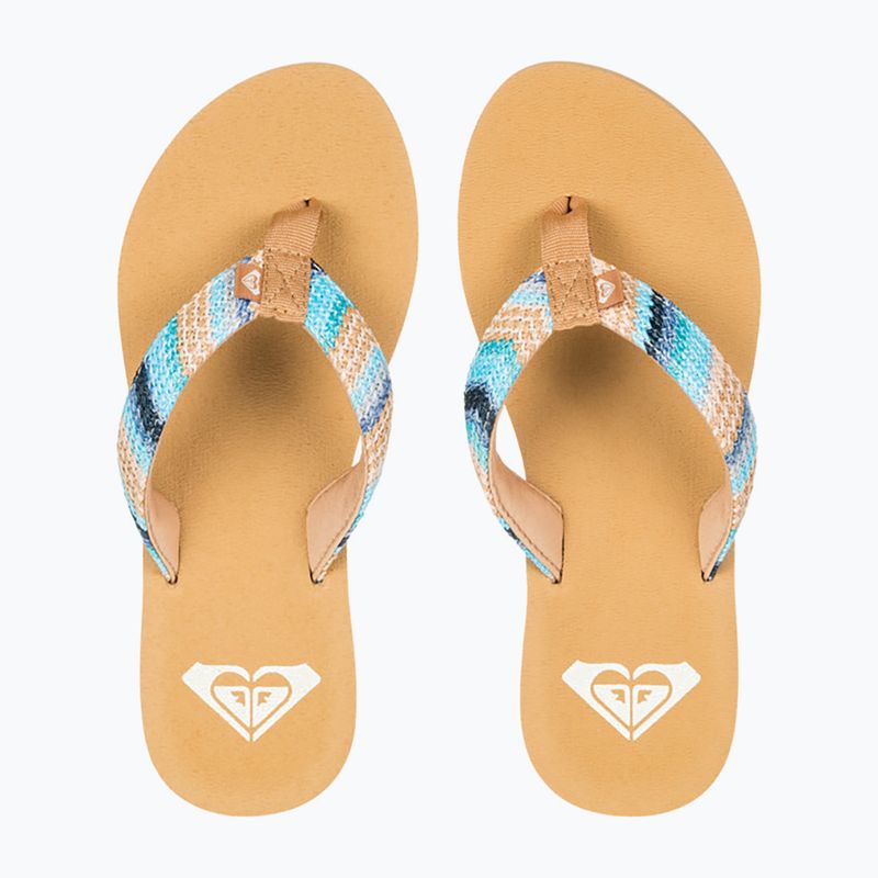 Dámske žabky ROXY Porto Raffia II blue depths 2