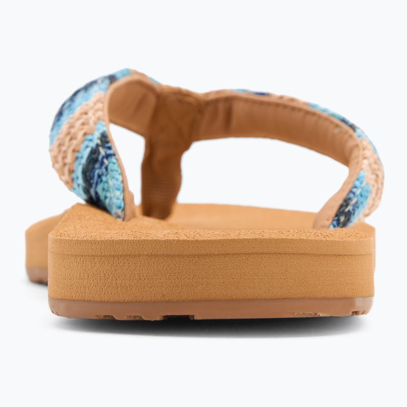 Dámske žabky ROXY Porto Raffia II blue depths 6