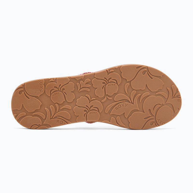 Dámske žabky ROXY Porto Raffia II raspberry 4