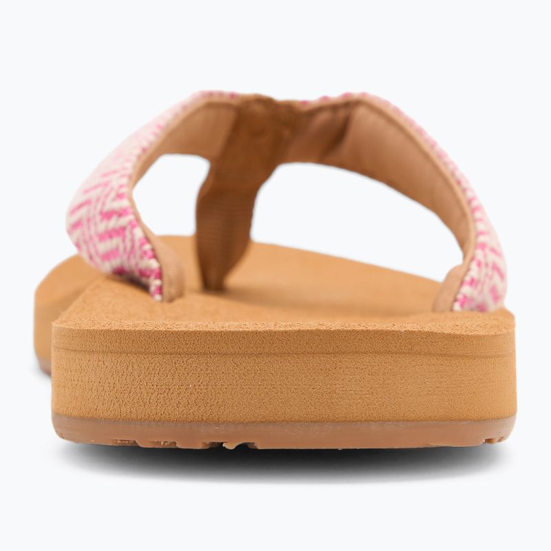 Dámske žabky ROXY Porto Raffia II raspberry 6