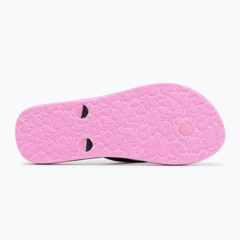 Detské žabky ROXY Tahiti VII black/pink stencil 4