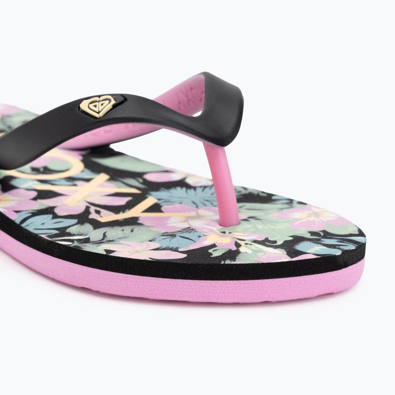 Detské žabky ROXY Tahiti VII black/pink stencil 7