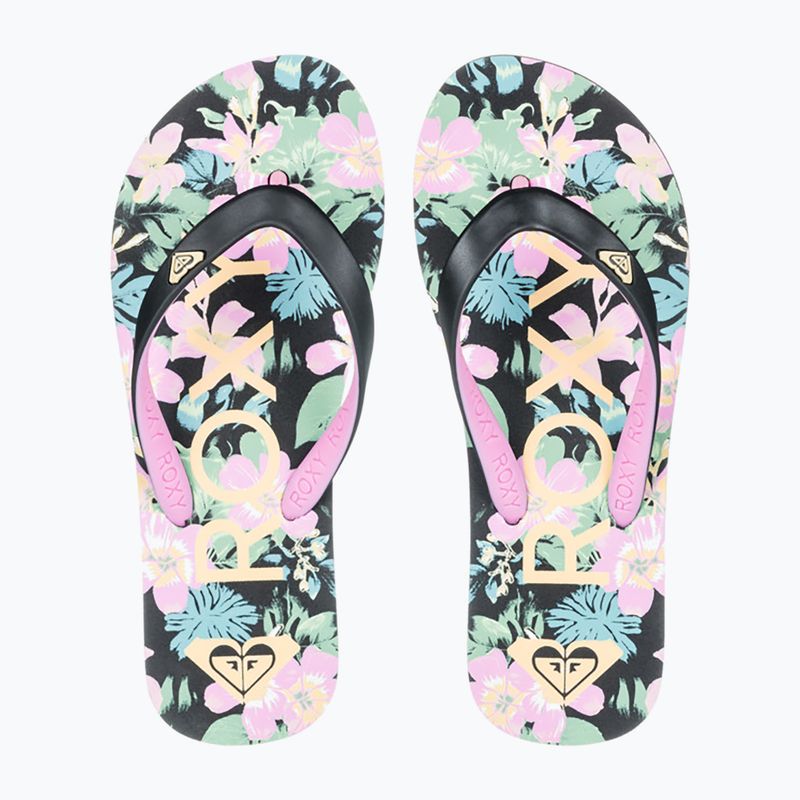 Detské žabky ROXY Tahiti VII black/pink šablóna 2