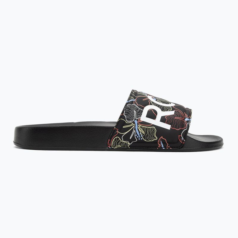 Dámske šľapky ROXY Slippy II black multi camo 2