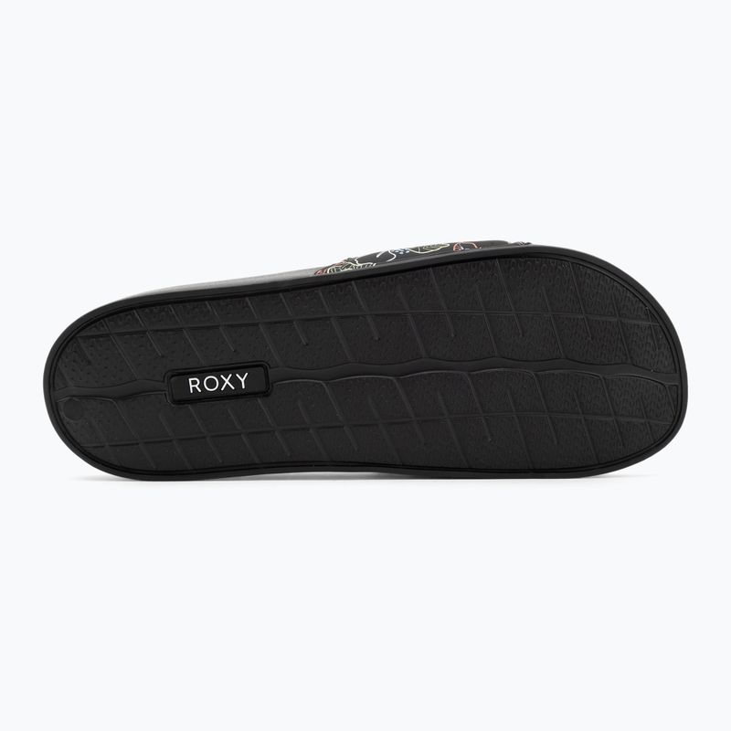 Dámske šľapky ROXY Slippy II black multi camo 4