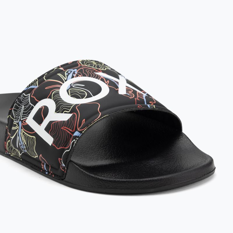 Dámske šľapky ROXY Slippy II black multi camo 7