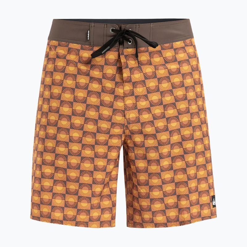 Pánske plavecké šortky Quiksilver Surfsilk Straight Leg 18" florever bran